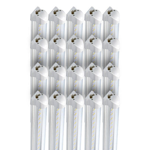 YONAH | LED Linkable Integrated Tube | 60 Watt | 8400 Lumens | 6500K | 100V-277V | 8ft | Clear Lens | ETL Listed | Pack of 20 - Beyond LED Technology