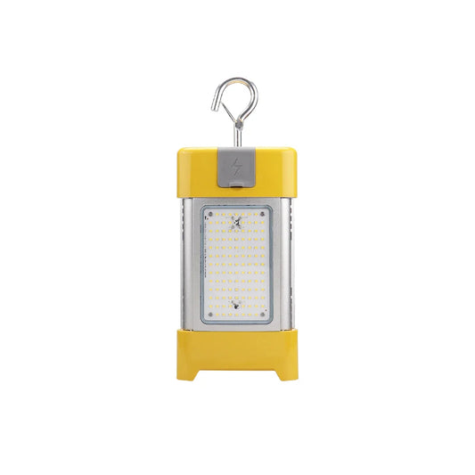GLOW | LED Portable Light | Adj Watt 60W/80W/100W | 14500 Lumens | 5000K | 120V | Yellow & Silver Housing | IP65 | UL Listed