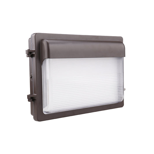 ZION 2nd GEN | LED Wall Pack | Adjustable Watt 80W/100W/120W | 16200 Lumens | Adjustable CCT 3000K/4000K/5000K | 120V-277V | Built In Photocell | Bronze Housing | IP65 | UL & DLC Listed - Beyond LED Technology