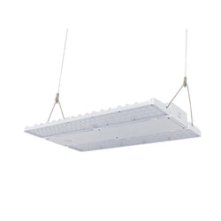 VERDE | LED Linear High Bay | Adj Watt 240W-270W-310W | 46500 Lumens | Adj CCT 4000K-5000K | 120-277Vac | 1.7FT | Clear Lens | White Housing | UL & DLC Listed