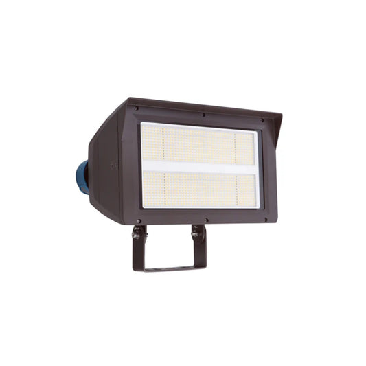 UNION | LED Flood Light | Adj Watt 200W/240W/300W | 45000 Lumens | 5000K | 120V-277V | Slip Fitter / Yoke Mount Included | Bronze Housing | IP65 | UL & DLC Listed