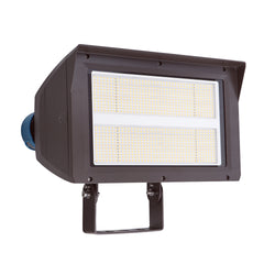 UNION | LED Flood Light | Adj Watt 200W/240W/300W | 45000 Lumens | 5000K | 120V-277V | Slip Fitter / Yoke Mount Included | Bronze Housing | IP65 | UL & DLC Listed