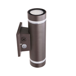 NOME | LED Up & Down Wall Sconce | 30 Watt | 3360 Lumens | Adj CCT 3000K/ 4000K/ 5000K | 120-277V | Bronze Housing | IP65 | UL Listed