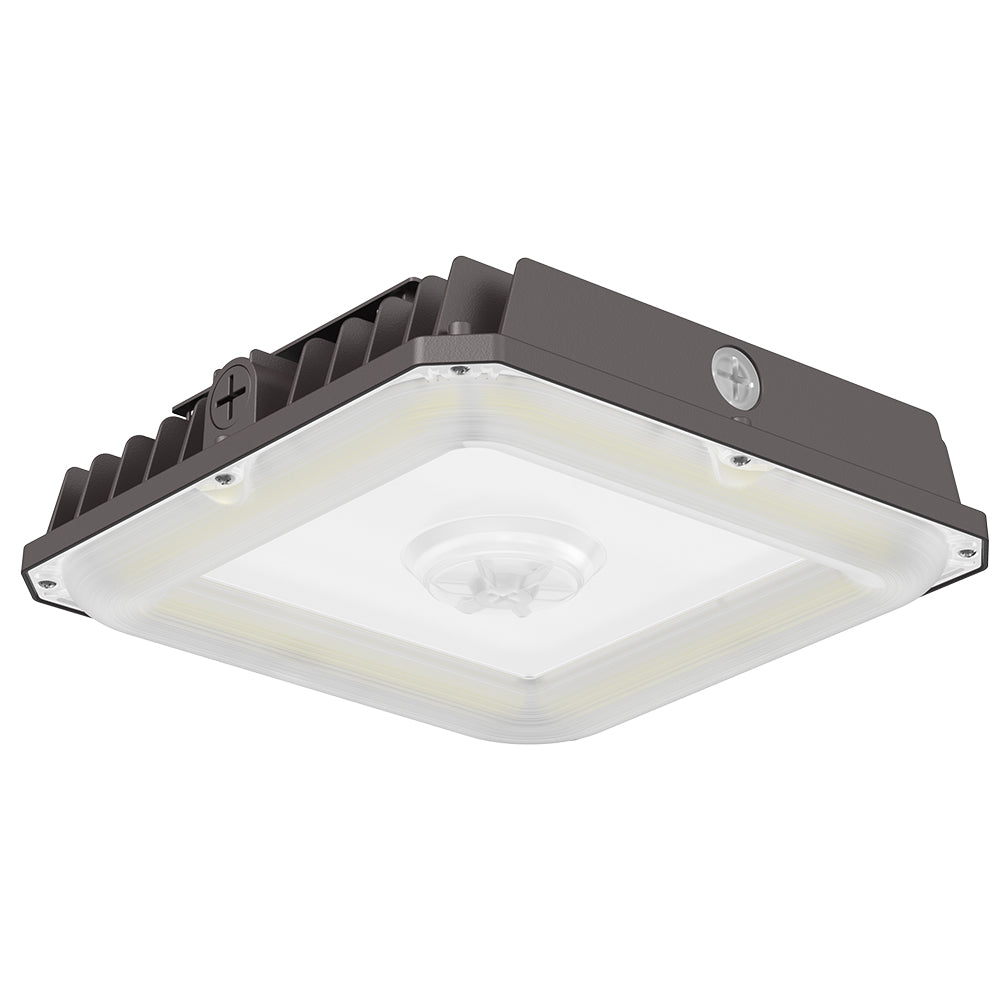 CASA | LED Parking Garage Fixture | Adjustable Watt 40W/60W/75W | 10125 Lumens | Adjustable CCT 3000K/4000K/5000K | 120V-277Vac | Bronze Housing | IP65 | UL & DLC Listed