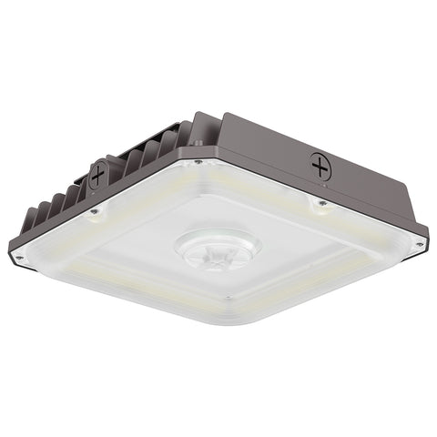 CASA | LED Parking Garage Fixture | Adjustable Watt 40W/60W/75W | 10125 Lumens | Adjustable CCT 3000K/4000K/5000K | 120V-277Vac | Bronze Housing | IP65 | UL & DLC Listed