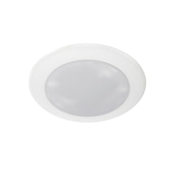 MAYAN | LED Disk Light | 15 Watt | 1500 Lumens | Adj CCT 2700K/3000K/3500K/4000K/5000K | 120V | 6in | Triac Dimmable | DOB |White Housing | ETL & ES Listed