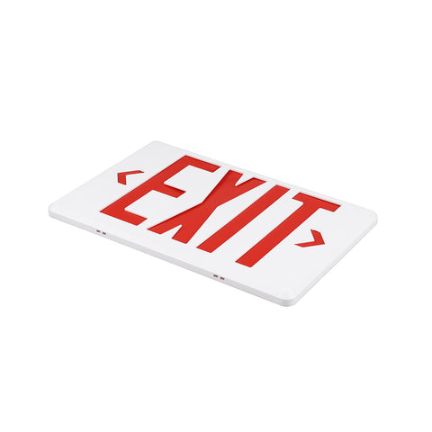 H6 | LED Dual Head Exit & Safety Sign | 2 x 2 Watt | Switchable Color Lens | Red & Green | 5000K | 120-277Vac | 3.6V 1000mAH Battery | UL Listed