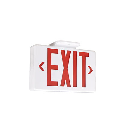 H6 | LED Dual Head Exit & Safety Sign | 2 x 2 Watt | Switchable Color Lens | Red & Green | 5000K | 120-277Vac | 3.6V 1000mAH Battery | UL Listed