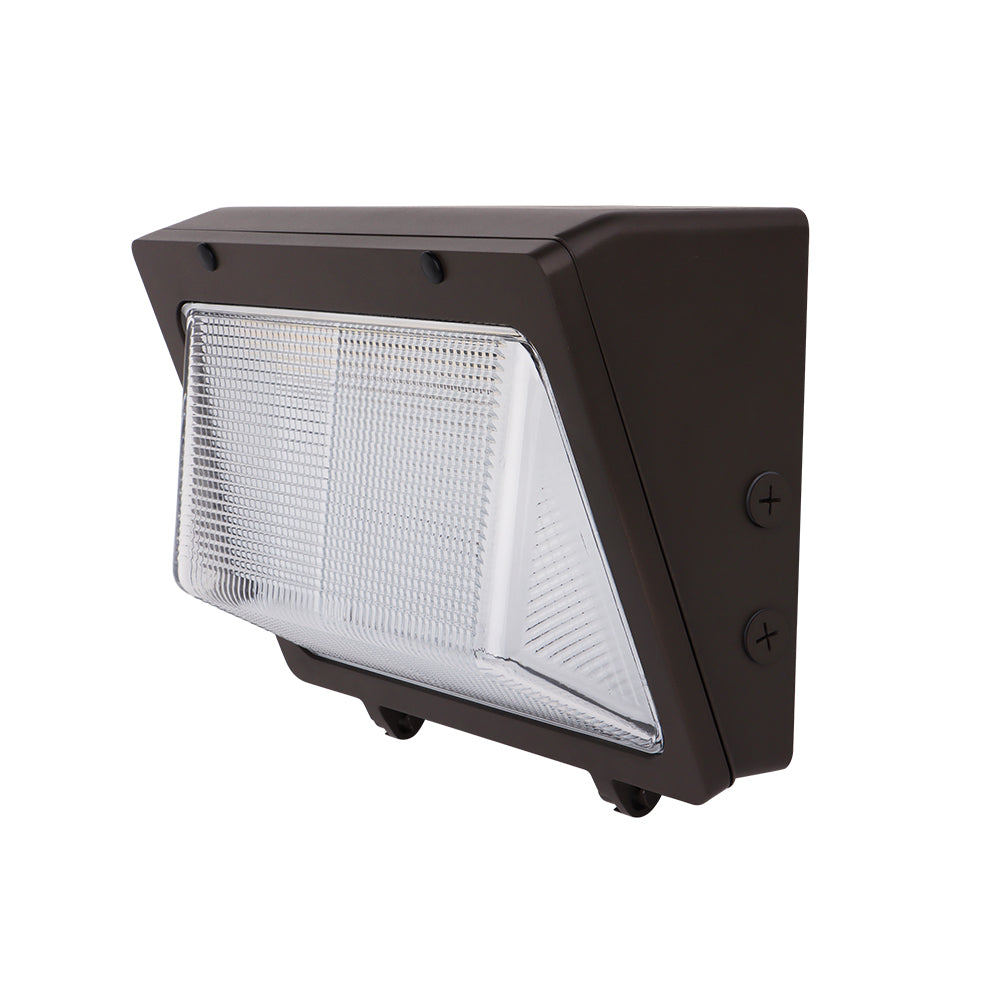 SANTAFE | LED Wall Pack | Adj Watt 76W/105W/125W | 16250 Lumens | Adj CCT 3000K/4000K/5000K | 120-277Vac | Bronze Housing | IP65 | UL & DLC Listed