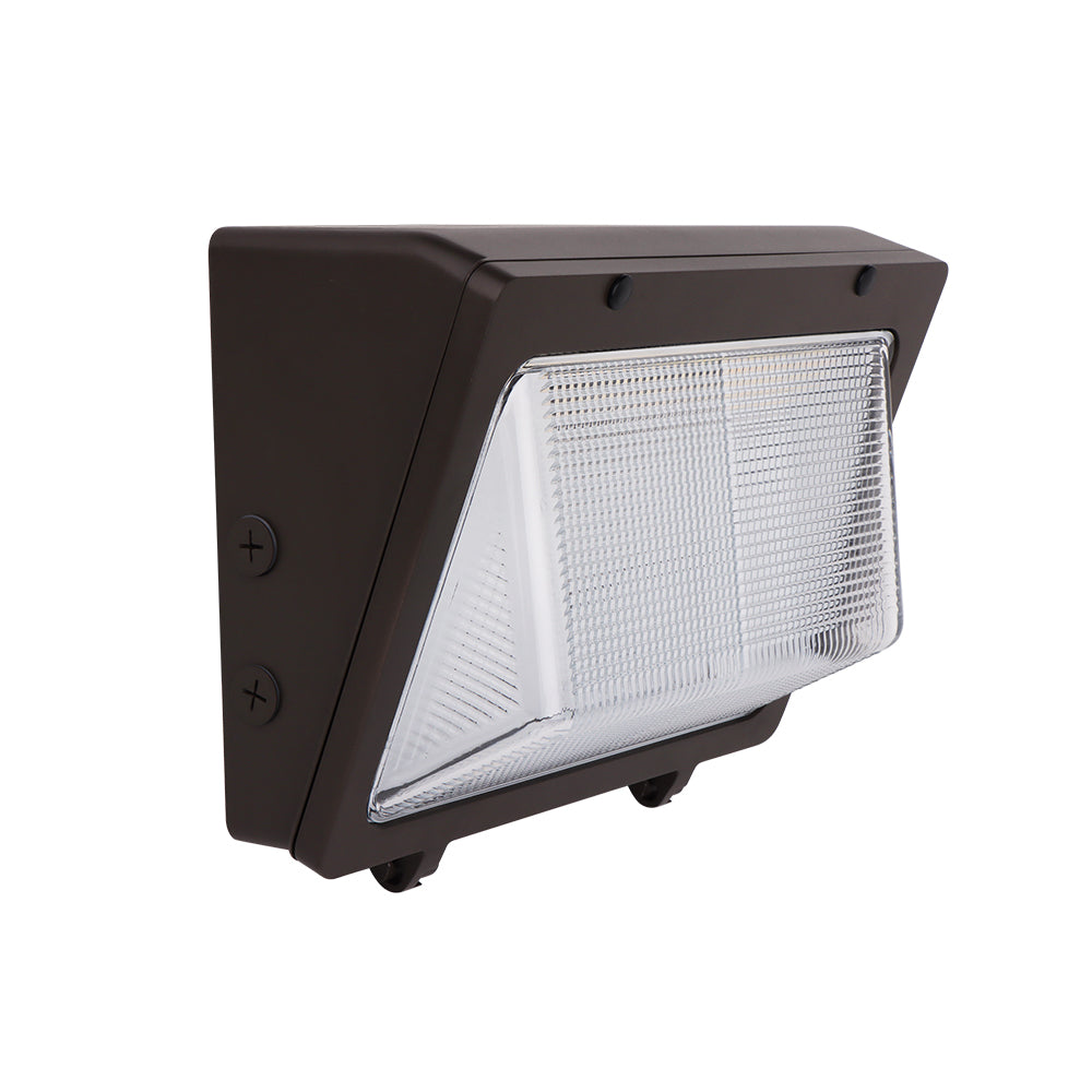 SANTAFE | LED Wall Pack | Adj Watt 76W/105W/125W | 16250 Lumens | Adj CCT 3000K/4000K/5000K | 120-277Vac | Bronze Housing | IP65 | UL & DLC Listed