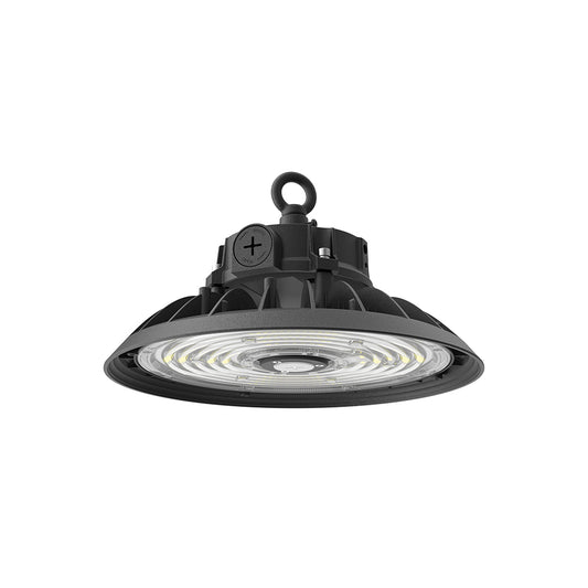 TAHOE | LED UFO High Bay | Adj Watt 100W/125W/150W | 24750 Lumens | Adj CCT 4000K/5000K/5700K | 120-277Vac | Black Housing | IP65 | UL & DLC Listed