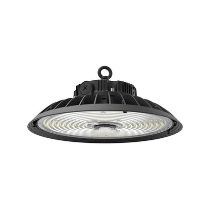 TAHOE | LED UFO High Bay | Adj Watt 100W/125W/150W | 24750 Lumens | Adj CCT 4000K/5000K/5700K | 120-277Vac | Black Housing | IP65 | UL & DLC Listed