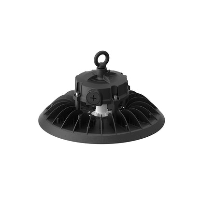 TAHOE | LED UFO High Bay | Adj Watt 100W/125W/150W | 24750 Lumens | Adj CCT 4000K/5000K/5700K | 120-277Vac | Black Housing | IP65 | UL & DLC Listed