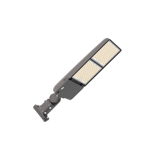 LUMA MAX | LED Area Light | Adj Watt 300W/350W/400W/450W/500W | 80000 Lumens | Adj CCT 3K/4K/5K | 120-277V | Universal Bracket | Bronze Housing | IP65 | UL & DLC Listed