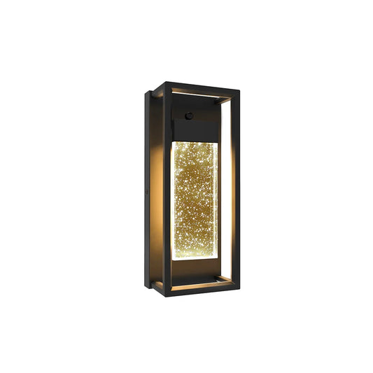 LUXE | LED Crystal Wall Sconce | 12 Watt | 420 Lumens | Adj CCT 2700K-3000K-3500K-4000K-5000K | 120V | 12.2 inch | Aluminum, Metal & Crystal Glass | IP65 | ETL Listed