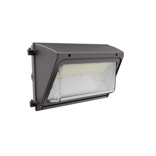FORTE | LED Wall Pack | Adj Watt 60W/90W/100W/120W | 18000 Lumens | Adj CCT 3000K/4000K/5000K | 120-277Vac | Built In Photocell | Bronze Housing | IP65 | UL & DLC Listed