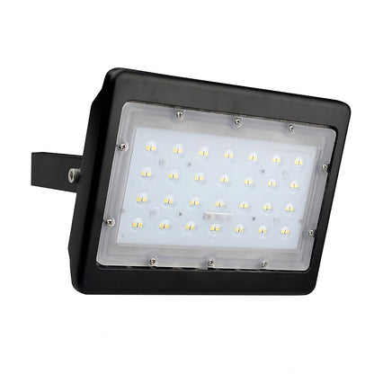 ZOHO | LED Flood Light | 30 Watt | 3819 Lumens | 5000K | 100V-277V | Yoke Mount | Black Housing | IP65 | UL & DLC Listed