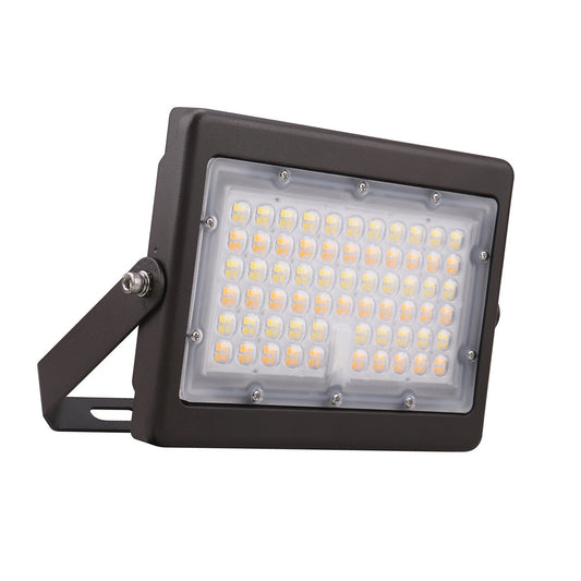 ATLAS 2nd Gen | LED Flood Light | 80 Watt | 10880 Lumens | Adjustable CCT 3000K-4000K-5000K | 120V-277V | U Shaped Bracket | Bronze Housing | IP65 | UL & DLC Listed