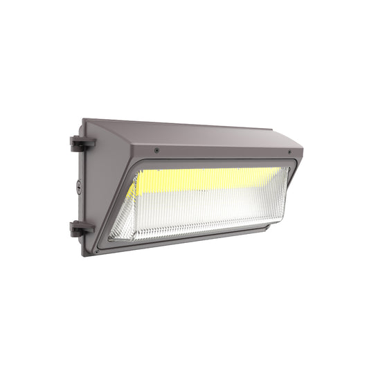 FORTE | LED Wall Pack | Adj Watt 80W/100W/120W/150W | 22500 Lumens | Adj CCT 3000K/4000K/5000K | 120-277Vac | Built In Photocell | Bronze Housing | IP65 | UL & DLC Listed