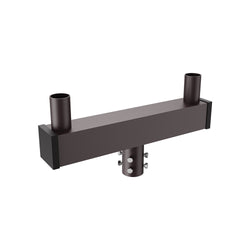 Low Profile Round Bullhorn Bracket with 2 Tenons Inline | 2-3/8" Outside Diameter | Bronze Housing