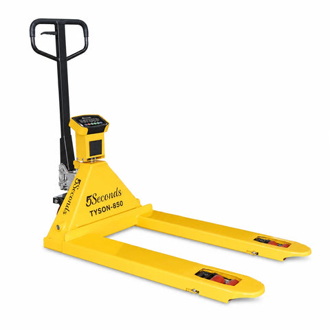 Tyson 850 Pallet Jack, Built-in Digital Scale & Printer, PU Wheels | 6600 Lbs