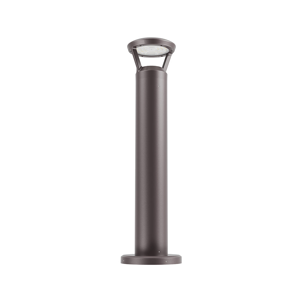 GLOW PATH- HALO | ARCHITECTURAL LED BOLLARD | Adj Watt 14W/19W/24W | 2880 Lumens | Adj CCT 3000K/4000K/5000K | 120-277Vac | 42 inch | Type V | IP65 | UL & DLC Listed