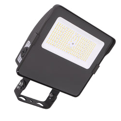 MENTUM | LED Flood Light | Adj Wattage 63W/90W/108W | 17280 Lumens | Adjustable CCT 3000K-4000K-5000K | 120-277V | Yoke Mount | Bronze Housing | IP65 | UL & DLC Listed