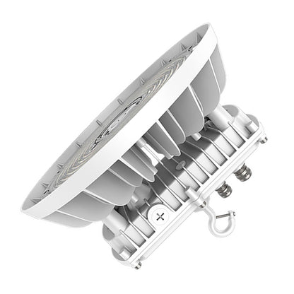 EDGE | LED UFO High Bay | Adj Watt 240W/270W/310W | 46500 Lumens | Adj CCT 4000K/5000K | 120-277Vac | White Housing | IP65 | UL & DLC Listed