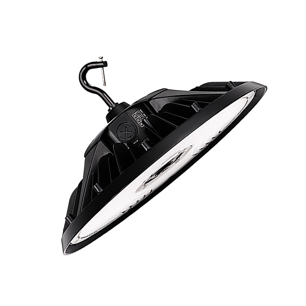 EDGE | LED UFO High Bay | Adj Watt 180W/200W/240W | 36000 Lumens | Adj CCT 4000K/5000K | 120-277Vac | Black Housing | IP65 | UL & DLC Listed