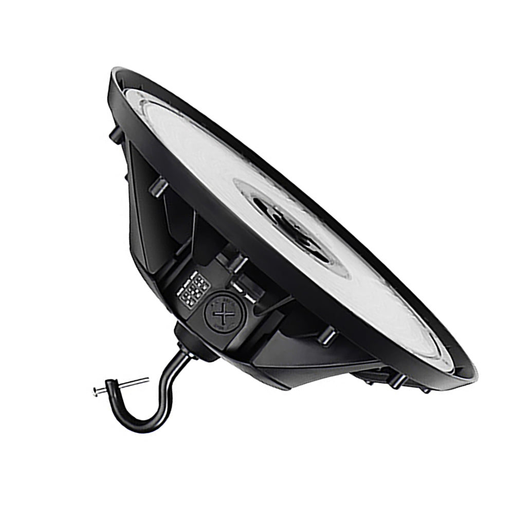 EDGE | LED UFO High Bay | Adj Watt 100W/120W/150W | 22500 Lumens | 5000K | 120-277Vac | Black Housing | IP65 | UL & DLC Listed