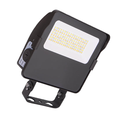 MENTUM | LED Flood Light | Adj Wattage 17W/25W/30W | 4800 Lumens | Adjustable CCT 3000K-4000K-5000K | 120-277V | Yoke Mount | Bronze Housing | IP65 | UL & DLC Listed