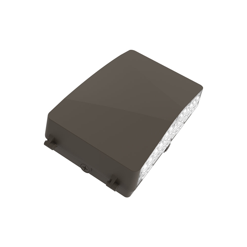 ZION 3rd Gen | LED Wall Pack | Adj Watt 35W/50W/70W | 9450 Lumens | CCT 5000K | 100V-277V | Bronze Housing | IP65 | UL & DLC Listed