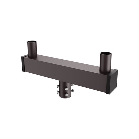 Low Profile Round Bullhorn Bracket with 2 Tenons Inline | 2-3/8" Outside Diameter | Bronze Housing