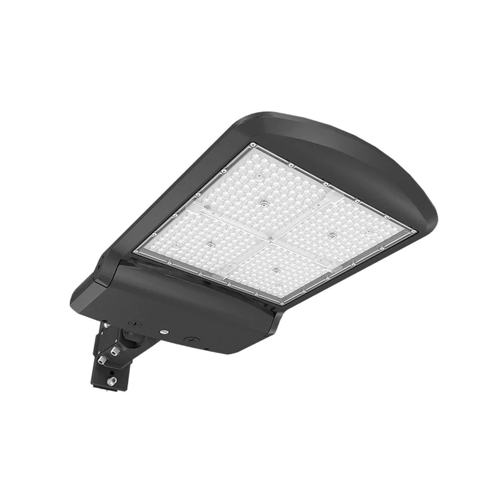 ZOHO 6th Gen | LED Area Light | Adj Wattage 200W/240W/300W | 48000 Lumens | Adj CCT 4000K/5000K/5700K | 120V-277V | Universal Bracket | Black Housing | IP65 | UL & DLC Listed