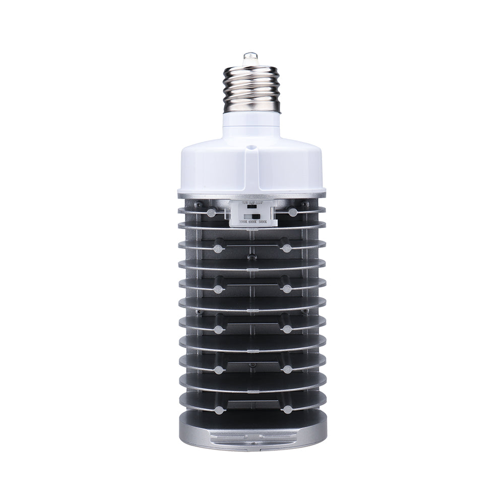 RIDGE | LED Flat Head Corn Bulb | Adj Watt 75W/95W/110W | 14080 Lumens | Adj CCT 3000K/4000K/5000K | 120-277V | EX39 Rotatable Base | IP64 | UL & DLC Listed