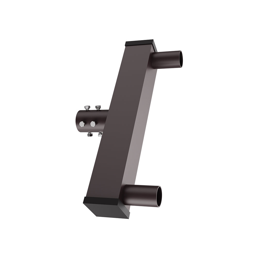Low Profile Round Bullhorn Bracket with 2 Tenons Inline | 2-3/8" Outside Diameter | Bronze Housing