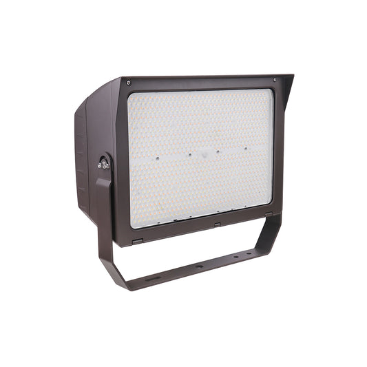 UNION | LED Flood Light | Adj Watt 300W/400W/500W | 77500 Lumens | Adj CCT 3K/4K/5K | 120-277Vac | Universal Bracket / Yoke Mount / U-Bracket Included | IP65 | UL & DLC Listed