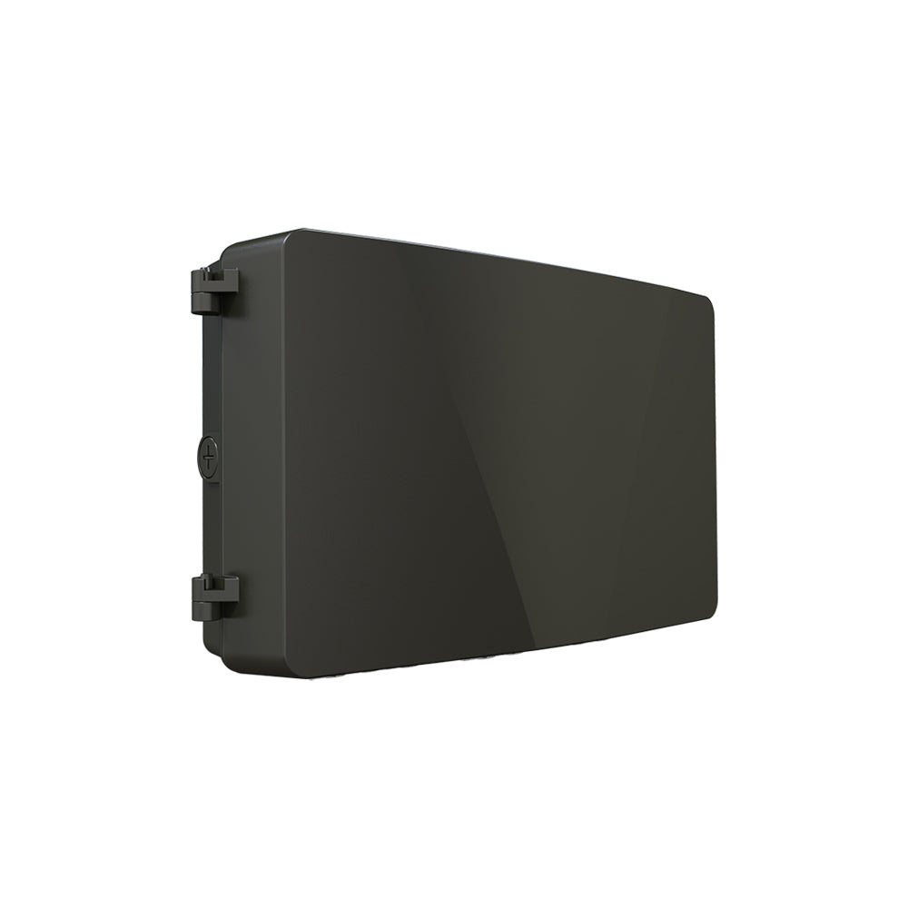 ZION 3rd Gen | LED Wall Pack | Adj Watt 35W/50W/70W | 9450 Lumens | CCT 5000K | 100V-277V | Bronze Housing | IP65 | UL & DLC Listed