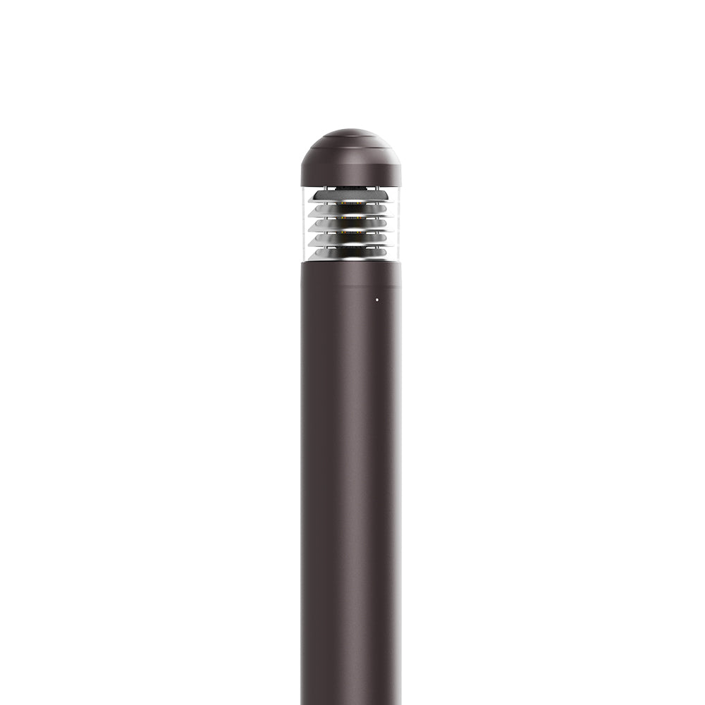 GLOW PATH- MERIDIAN| ARCHITECTURAL LED BOLLARD | Adj Watt 14W/19W/24W | 1680 Lumens | Adj CCT 3000K/4000K/5000K | 120-277Vac | 43.6 inch | Type V | IP65 | UL Listed