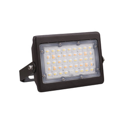 ATLAS 2nd Gen | LED Flood Light | 50 Watt | 6800 Lumens | Adjustable CCT 3000K-4000K-5000K | 120-277V | U Shaped Bracket | Bronze Housing | IP65 | UL & DLC Listed