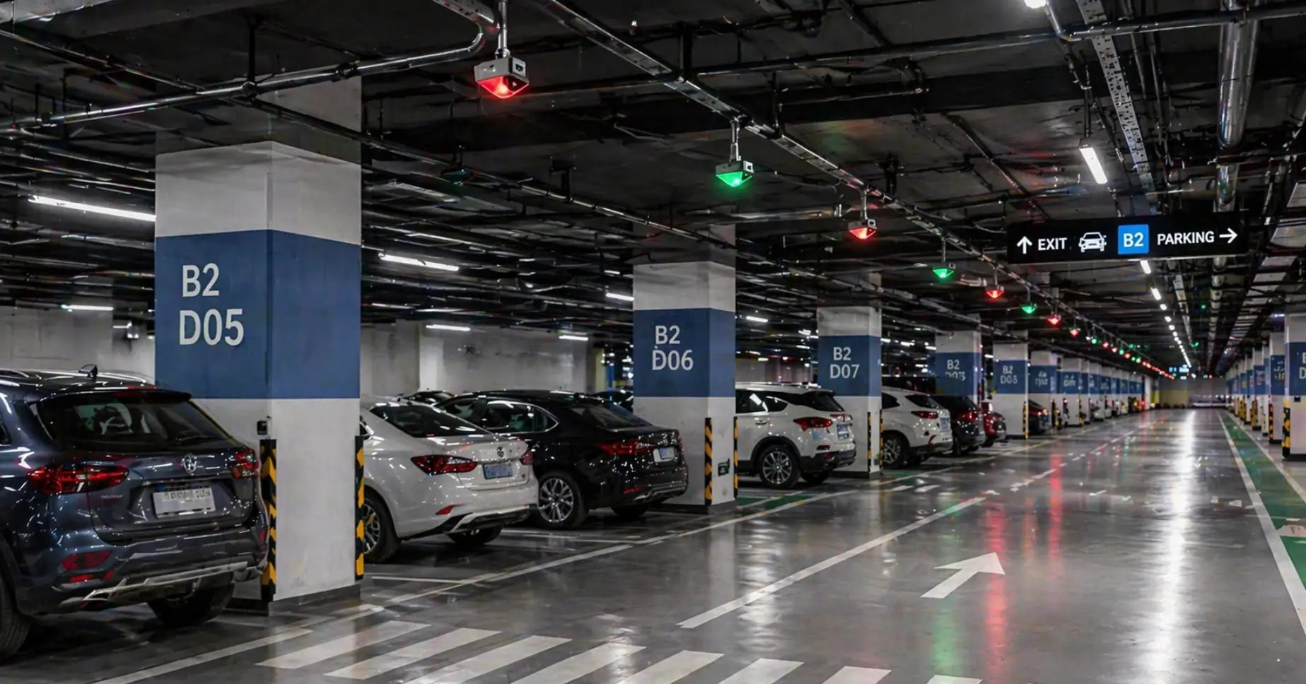 Park Glow LED parking sensor system for garages