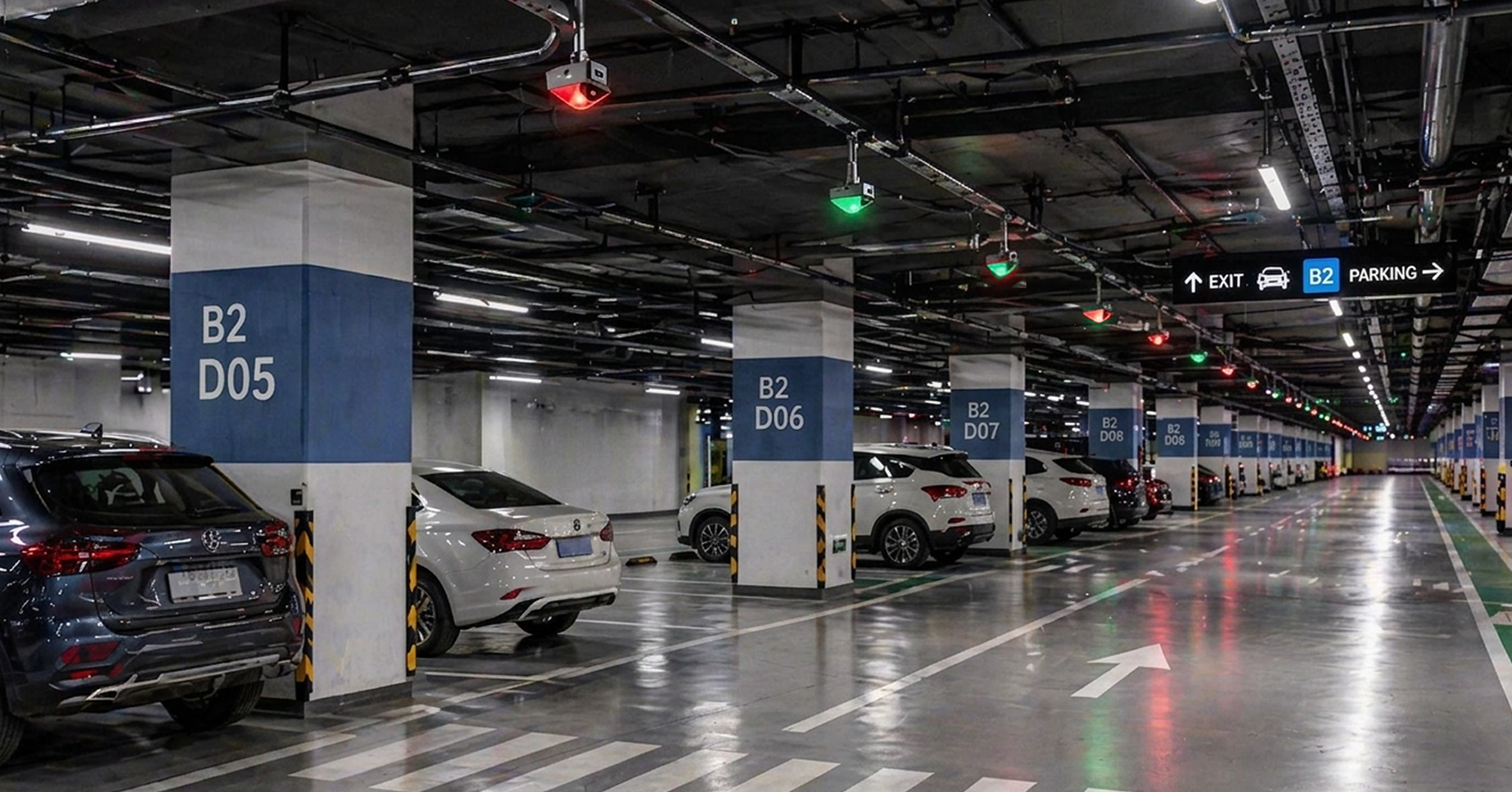 Park Glow LED parking sensor system for garages