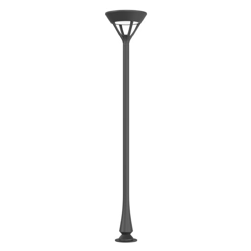 PLANTATION | Solar Pathway Light | 20 Watt | 3920 Lumens | 2300K-6500K CCT | Black Housing | Only Fixture | Pathway Lighting | Garden Light | Decorative Pole Light | 5 Years Warranty