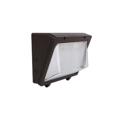 SANTAFE | LED Wall Pack | Adj Watt 76W/105W/125W | 16250 Lumens | Adj CCT 3000K/4000K/5000K | 120-277Vac | Bronze Housing | IP65 | UL & DLC Listed