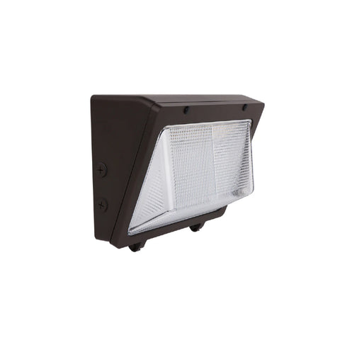 SANTAFE | LED Wall Pack | Adj Watt 76W/105W/125W | 16250 Lumens | Adj CCT 3000K/4000K/5000K | 120-277Vac | Bronze Housing | IP65 | UL & DLC Listed