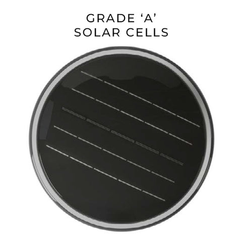 VANDAL | Solar Resistant Bollard Light | 3 Watt | 588 Lumens | 2300K-6500K | Solar Panel 6,3Wc | Lithium Battery 12AH | Installation Height 31.4 Inch | IP65 | 5 Years Warranty