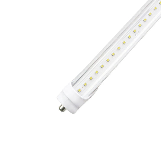 ZELL | LED T8 Tube | 60 Watt | 7800 Lumens | 6500K | 100V-277V | 8ft | Clear Lens | Double Ended Power | ETL Listed