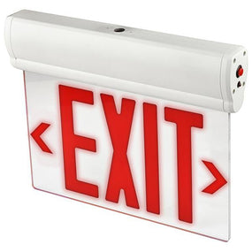 H3 | Safety Signs LED Edge lit Exit Sign | 1W | Red | 120-277V | Battery 3.6V 500mAh Ni-MH | Back up 90min | UL Listed | Pack of 2 - Beyond LED Technology