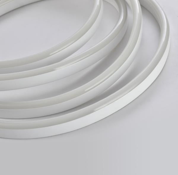 NE9 | LED Flexible Neon Rope Light | 164 Watt | White | 5000K | 120V | 50 Feet | Includes Clips, Connectors & AC Powered KIT | IP67 | ETL Listed