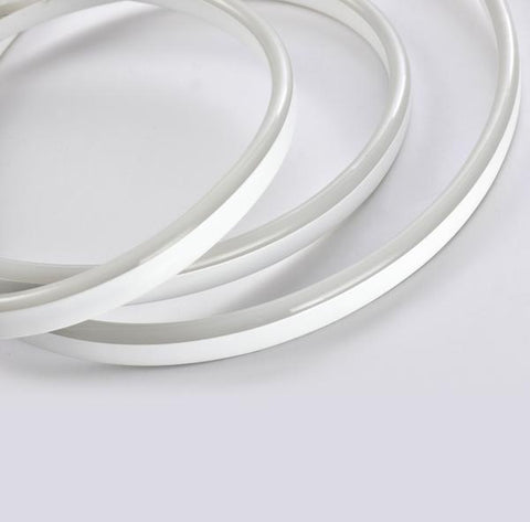 NE9 | LED Flexible Neon Rope Light | 164 Watt | White | 5000K | 120V | 50 Feet | Includes Clips, Connectors & AC Powered KIT | IP67 | ETL Listed